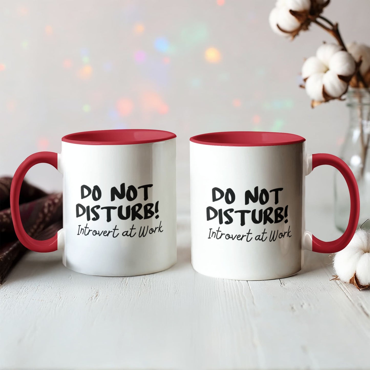 Do not disturb! Introvert at Work! 11 oz durable ceramic mug