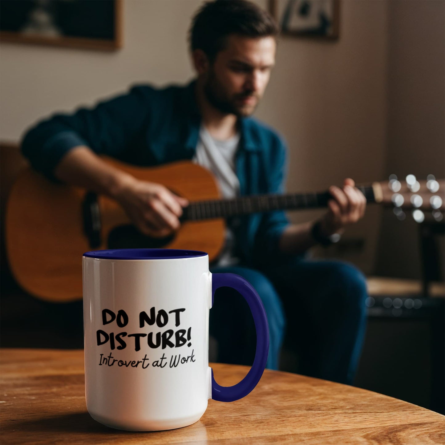 Do not disturb! Introvert at Work! 11 oz durable ceramic mug