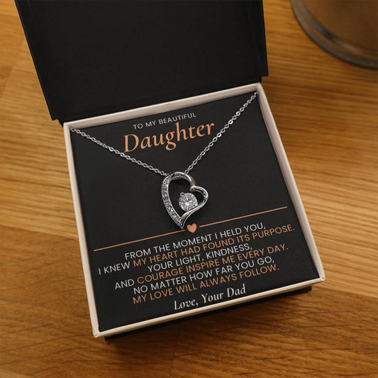 Forever Love Necklace with On Demand Message Card