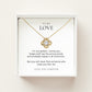 Love Knot Necklace, Romantic Gift for Her, Love You Jewelry, Perfect Birthday or Anniversary Present