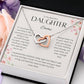 Personalized Daughter Gift from Mom Necklace - Sentimental Keepsake for Daughter - Encouragement Gift for Her - Perfect for Weddings - Unique Daughter Present