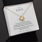 Love Knot Necklace, Romantic Gift for Her, Love You Jewelry, Perfect Birthday or Anniversary Present