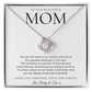 Love Knot Necklace, Heartfelt Gift for Mom, Love You Mom Jewelry, Ideal for Birthdays and Special Occasions