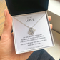 Love Knot Necklace, Romantic Gift for Her, Love You Jewelry, Perfect Birthday or Anniversary Present
