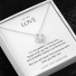 Love Knot Necklace, Romantic Gift for Her, Love You Jewelry, Perfect Birthday or Anniversary Present