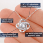 Love Knot Necklace, Romantic Gift for Her, Love You Jewelry, Perfect Birthday or Anniversary Present