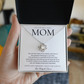 Love Knot Necklace, Heartfelt Gift for Mom, Love You Mom Jewelry, Ideal for Birthdays and Special Occasions