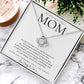 Love Knot Necklace, Heartfelt Gift for Mom, Love You Mom Jewelry, Ideal for Birthdays and Special Occasions