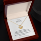 Love Knot Necklace, Romantic Gift for Her, Love You Jewelry, Perfect Birthday or Anniversary Present