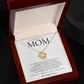 Love Knot Necklace, Heartfelt Gift for Mom, Love You Mom Jewelry, Ideal for Birthdays and Special Occasions