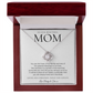 Love Knot Necklace, Heartfelt Gift for Mom, Love You Mom Jewelry, Ideal for Birthdays and Special Occasions