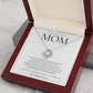 Love Knot Necklace, Heartfelt Gift for Mom, Love You Mom Jewelry, Ideal for Birthdays and Special Occasions