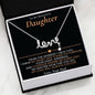 Love Necklace from Dad to Daughter with Heartfelt Message Card, Father to Daughter Gift for Birthday or Graduation, Sentimental Jewelry