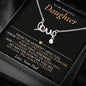 Love Necklace from Dad to Daughter with Heartfelt Message Card, Father to Daughter Gift for Birthday or Graduation, Sentimental Jewelry