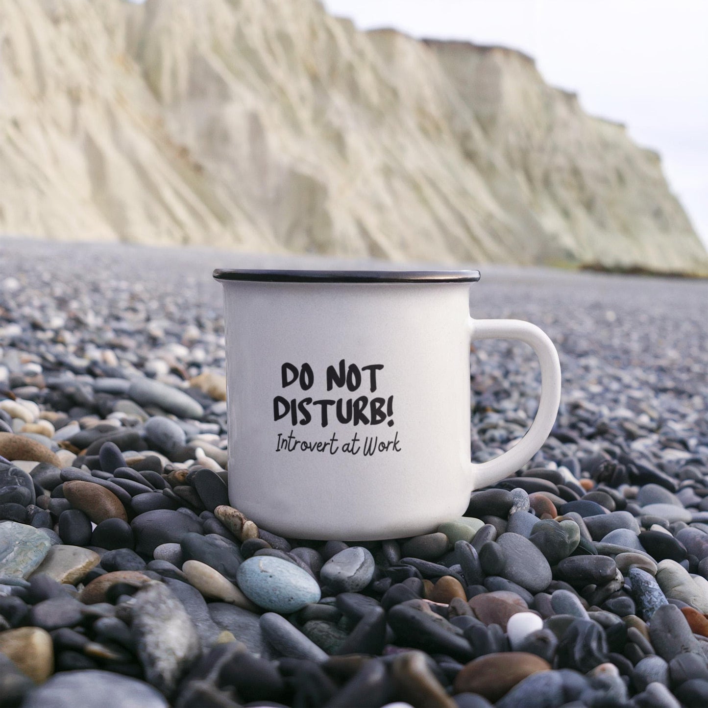 Do not disturb! Introvert at Work! - Stainless Steel Camping Mug