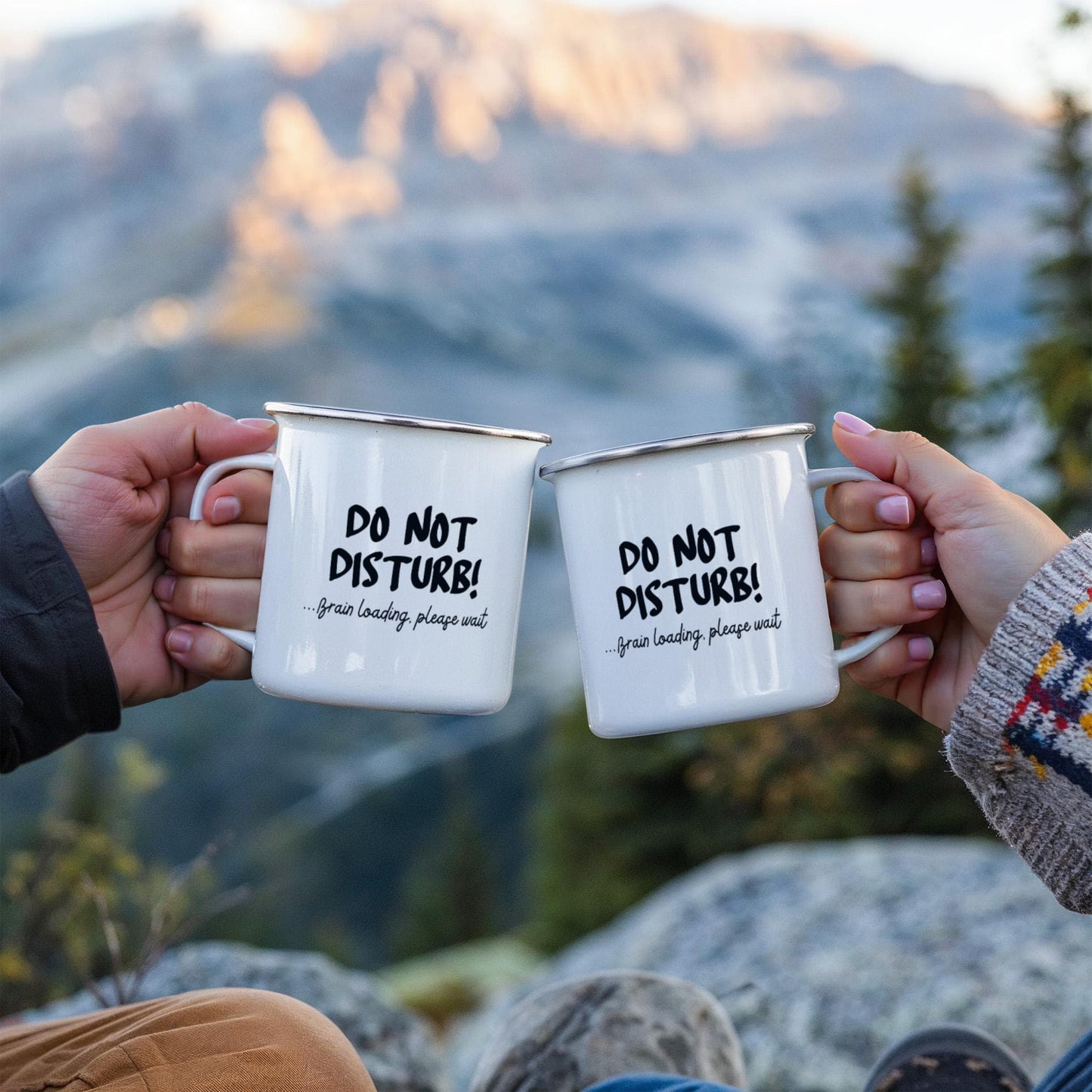 Do not disturb! Brain Loading, Please Wait  Stainless Steel Camping Mug,