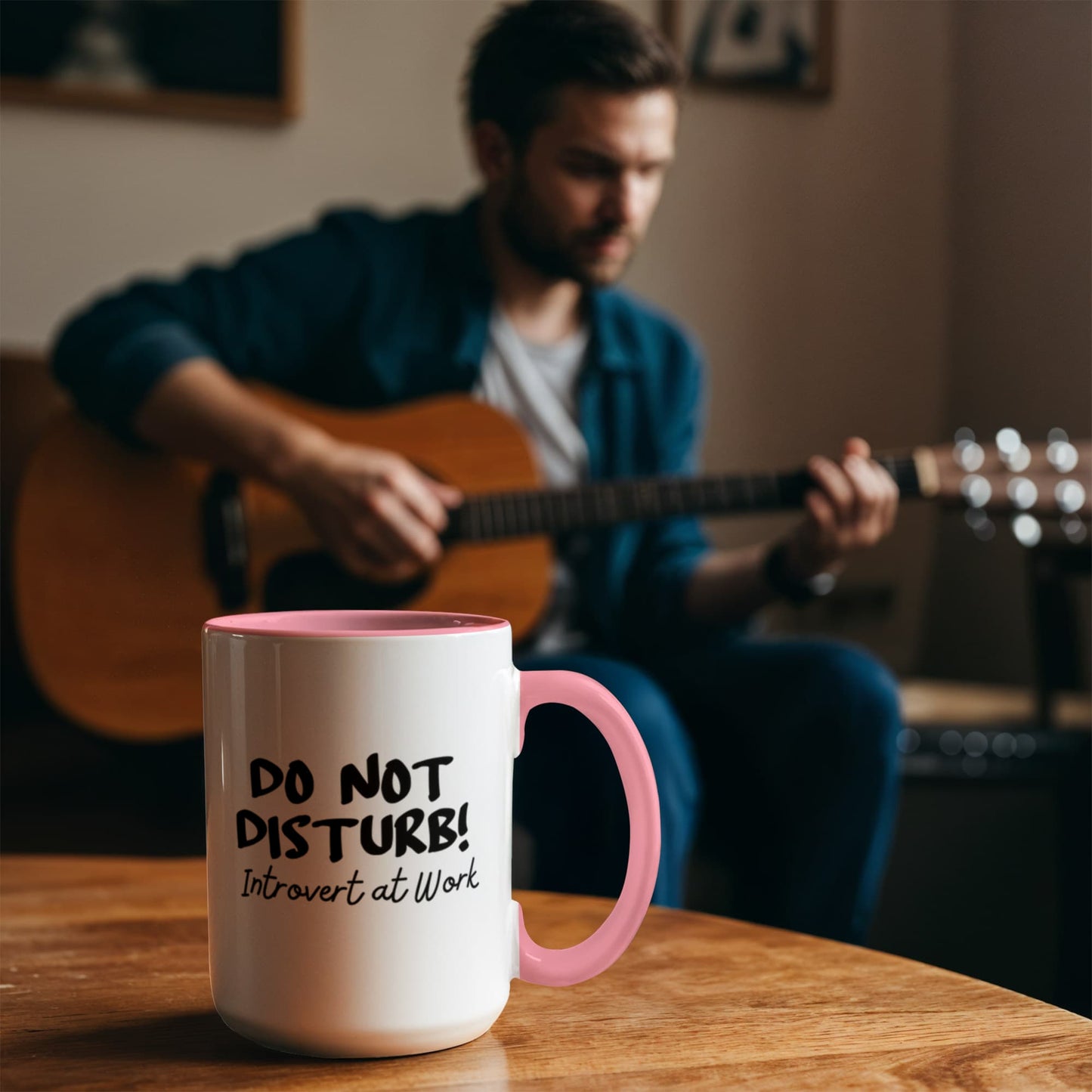 Do not disturb! Introvert at Work! 11 oz durable ceramic mug