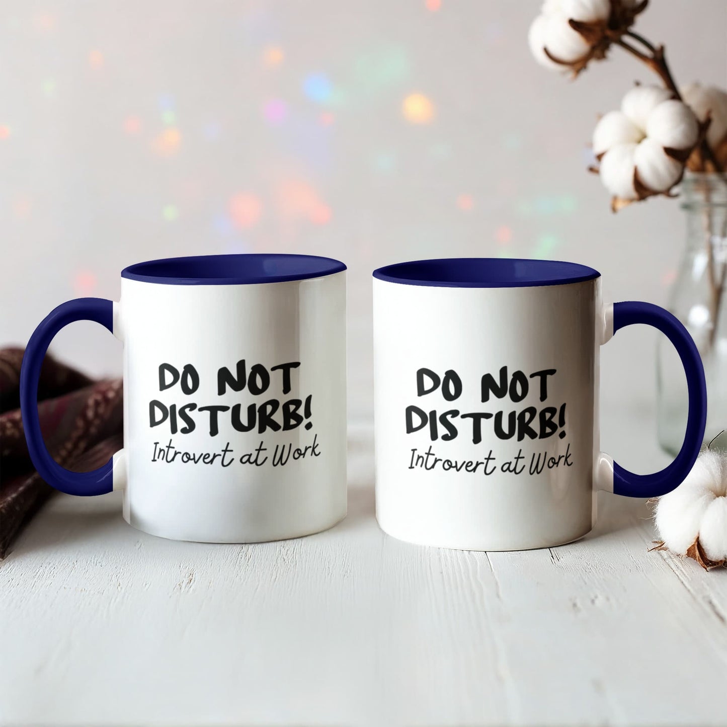 Do not disturb! Introvert at Work! 11 oz durable ceramic mug