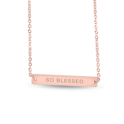 Personalized Mothers Day Gift from Kids and Husband, Mother's Day Gift, Gift for Mum, Mothersday Modern Horizontal Bar Necklace