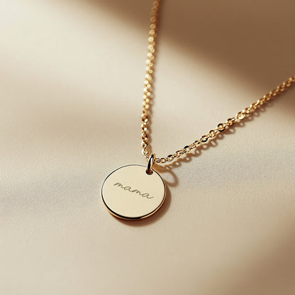 Mama Gift for mom, new mom Custom mom necklace with custom engraving Kids Names or message on back, Gift for Mother's Day