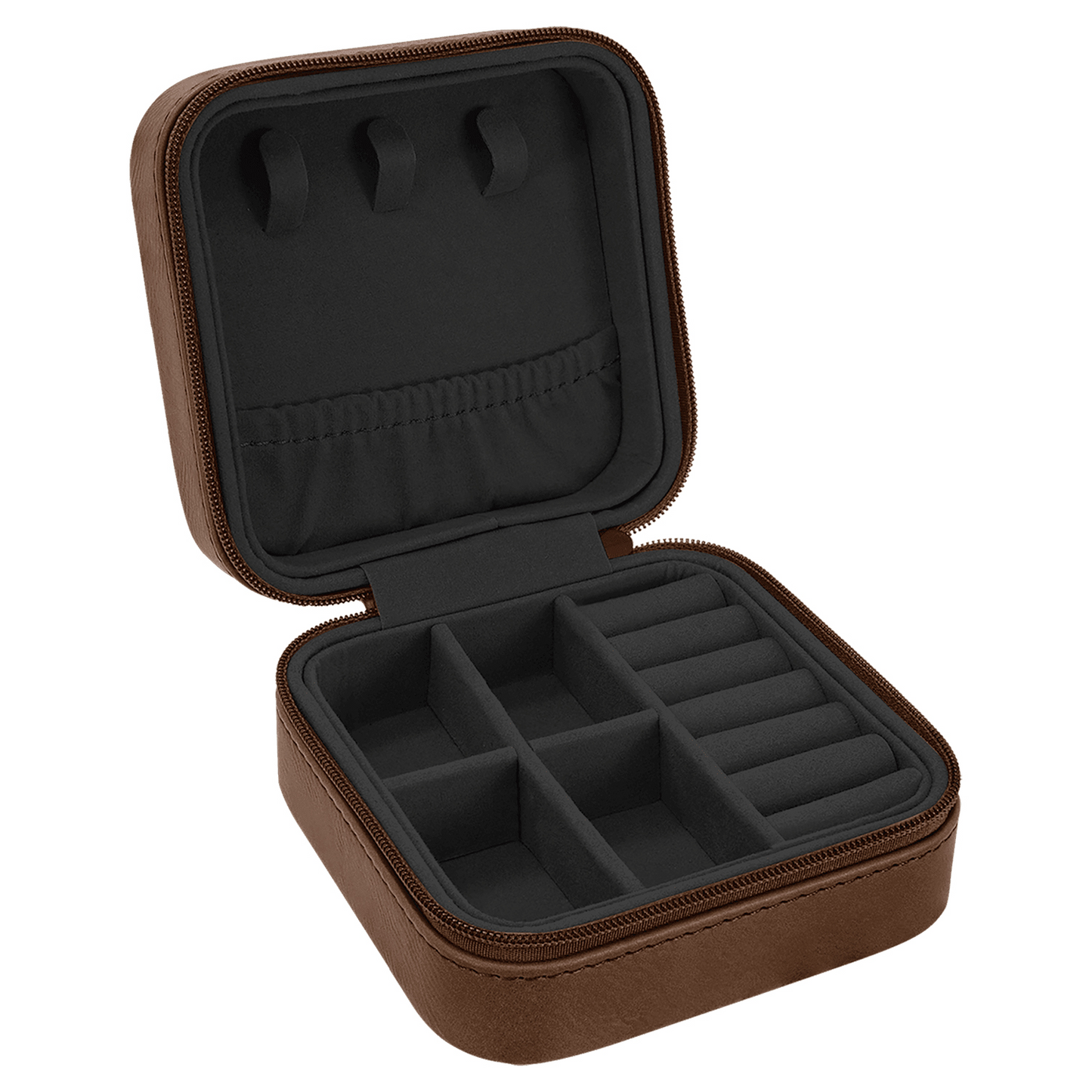 Premium PU Leather Jewelry Organizer 4" x 4"