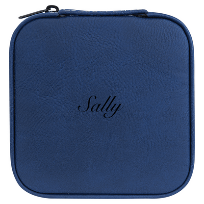 Premium PU Leather Jewelry Organizer 4" x 4"