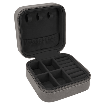 Premium PU Leather Jewelry Organizer 4" x 4"