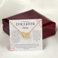 Personalized Daughter Gift from Mom Necklace - Sentimental Keepsake for Daughter - Encouragement Gift for Her - Perfect for Weddings - Unique Daughter Present